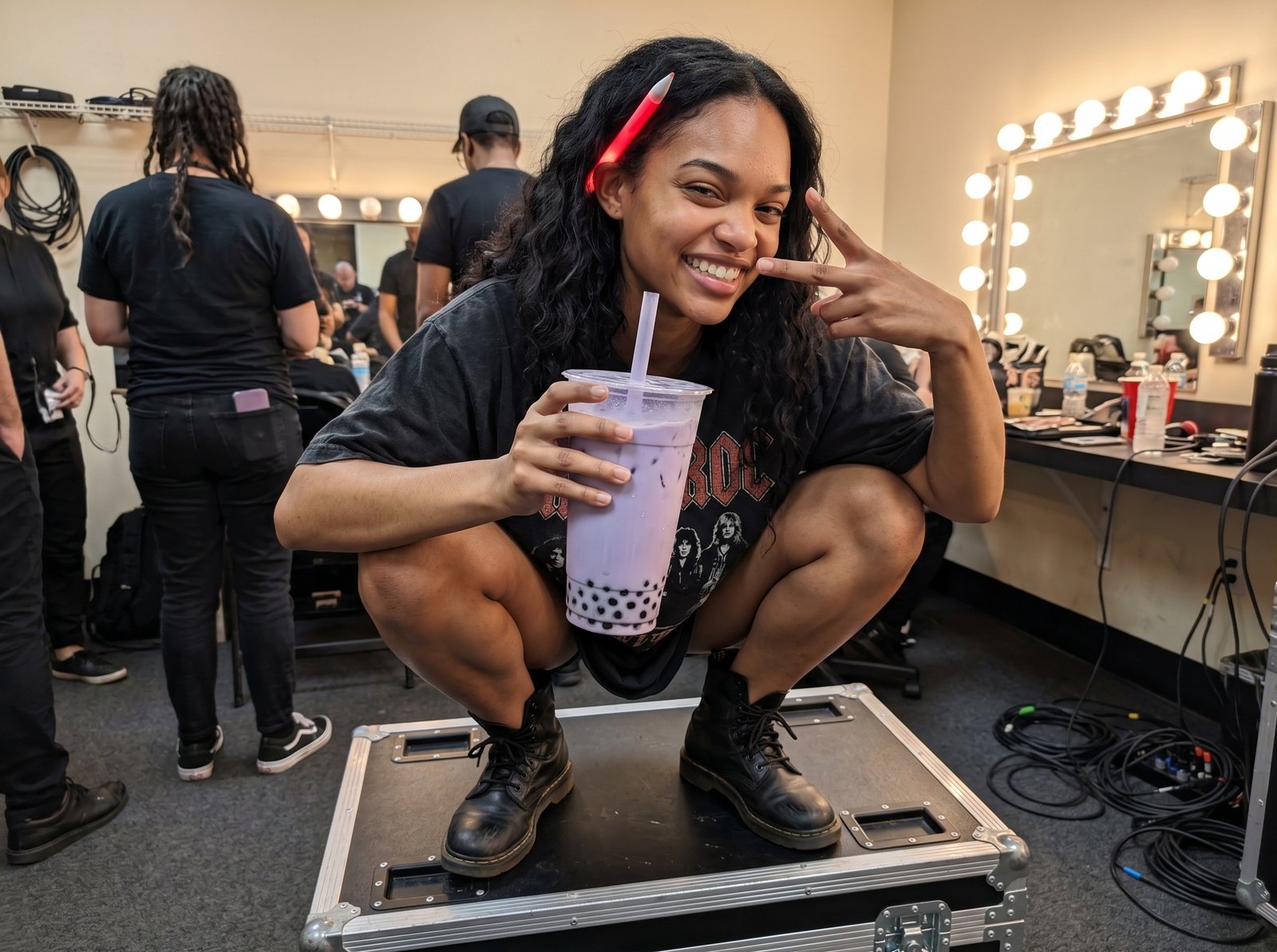 Candid Boba Backstage